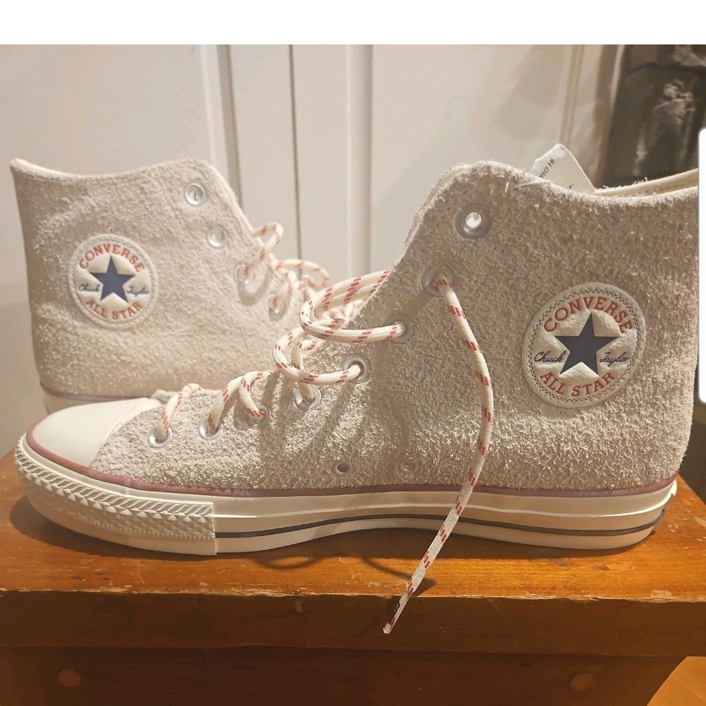 Converse Chuck Taylor All Star Pro Hi Egret / Red / Blue A10337C  Size 10 Mens